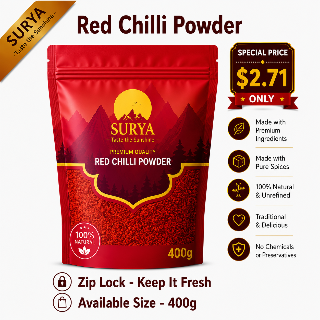 Red Chilli Powder - Regular