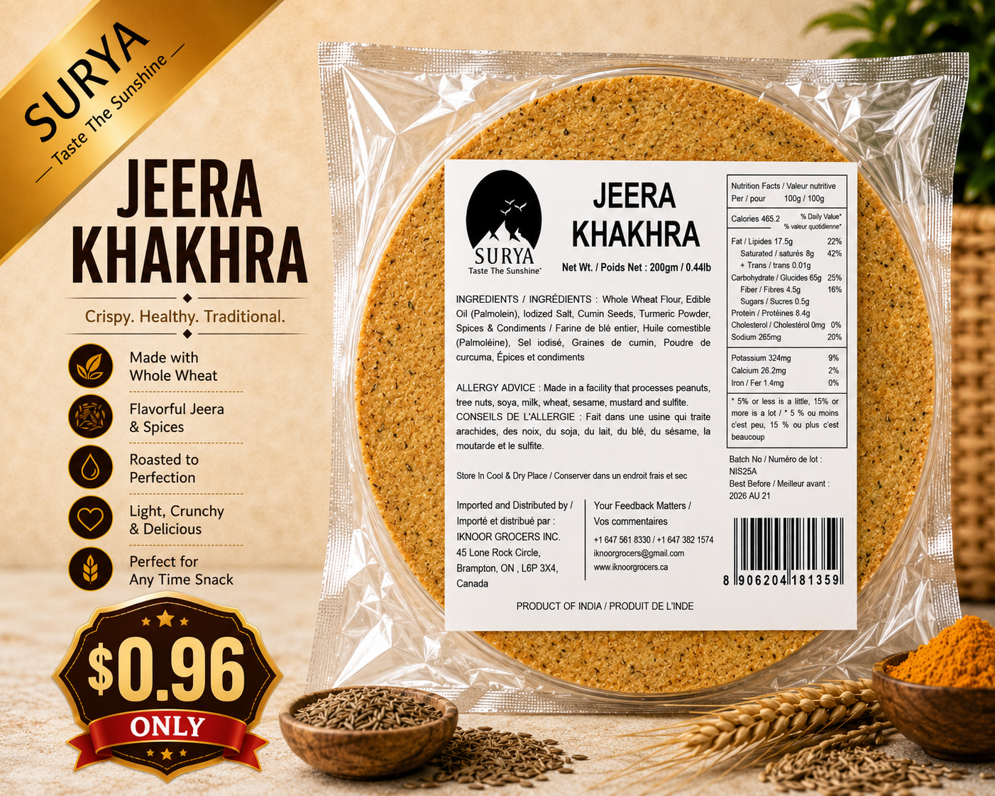 Jeera Khakhra